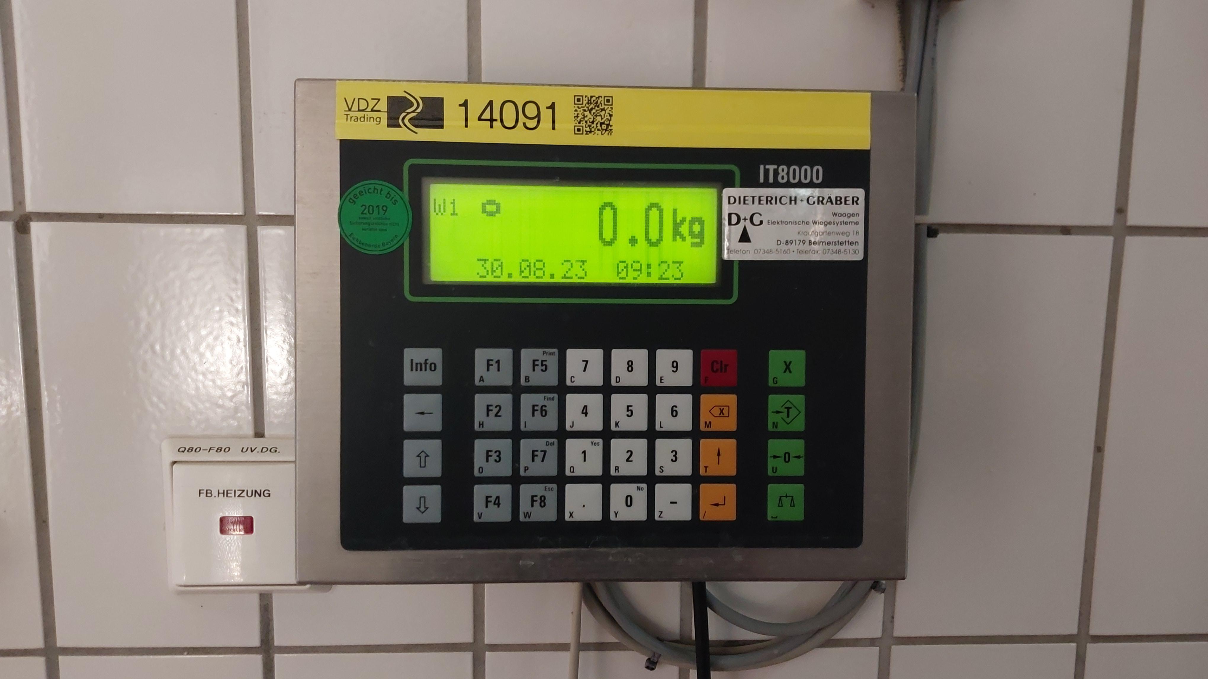 Used Tube Weight scale with indicator