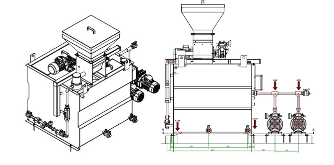 Used Polymer Automatic and Continuous Make-Up Unit Model