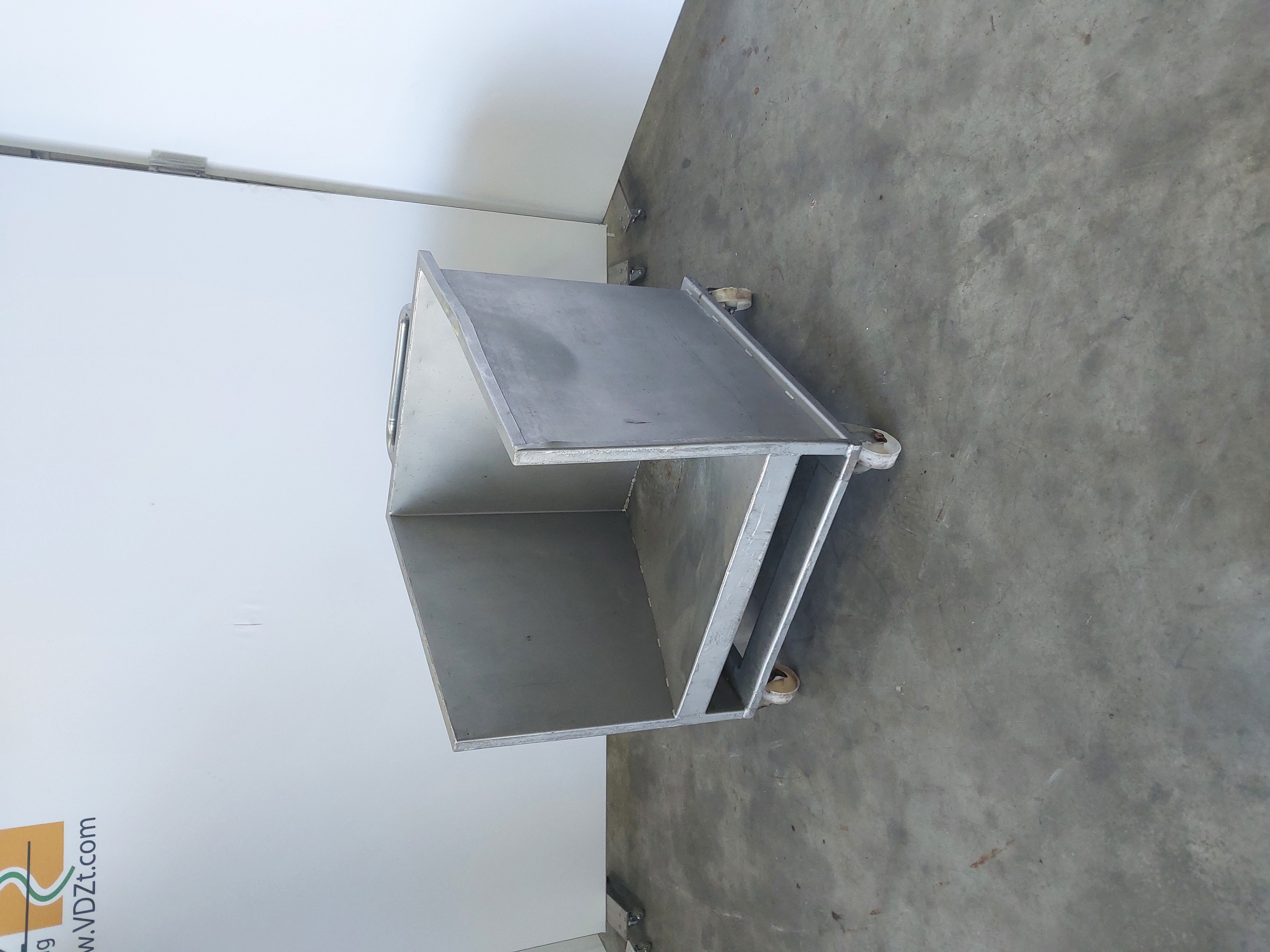 Used Stainless steel rolling bin