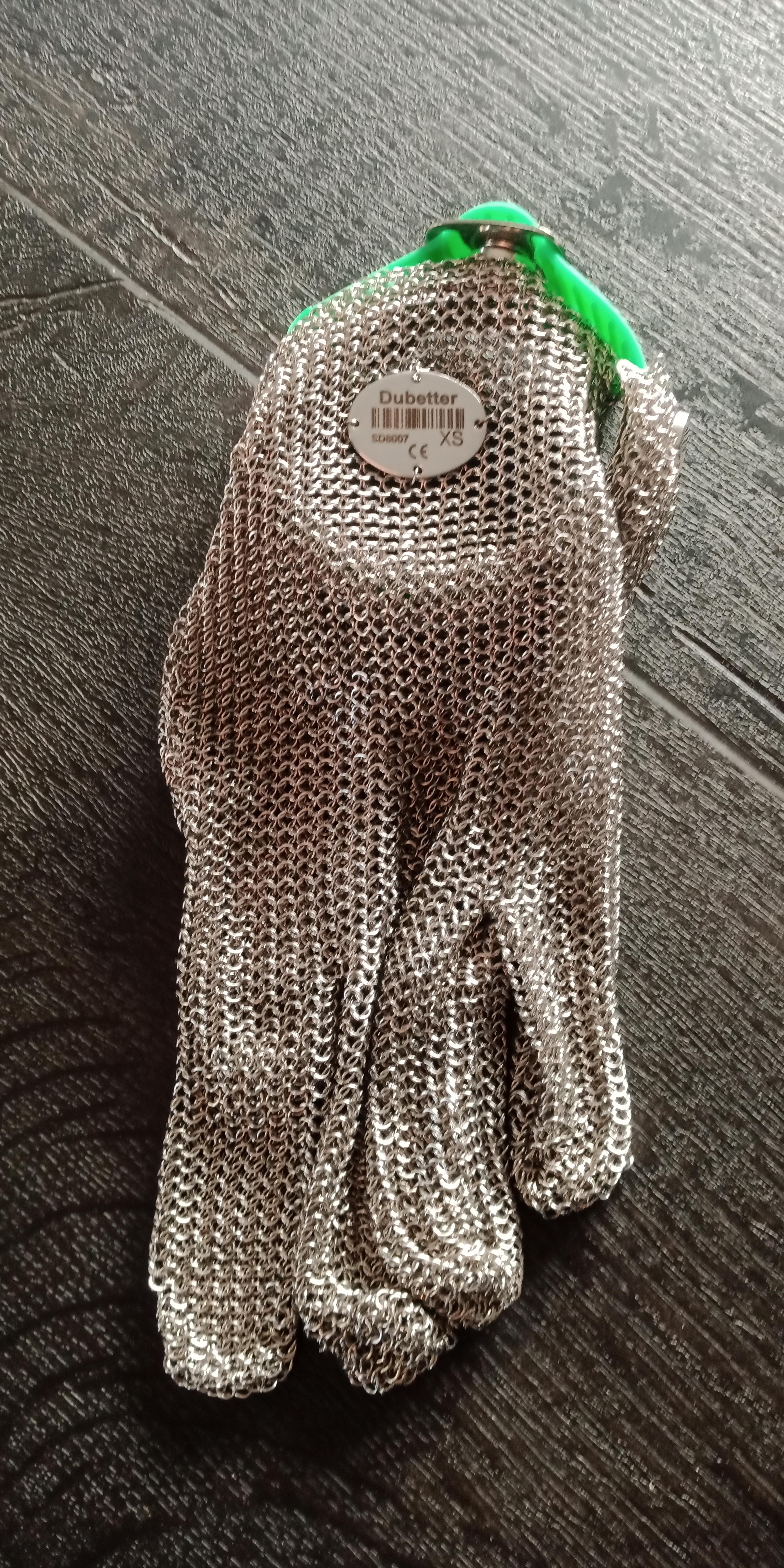 Used Stainless steel safety glove, XS