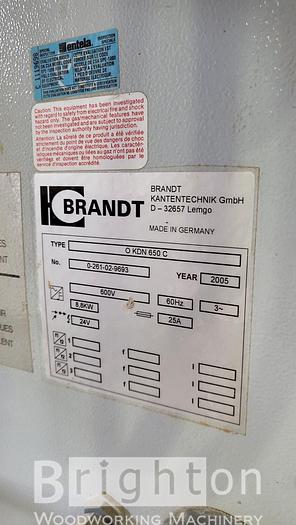 Used 2005 Homag KDN 650C used edgebander #BBM2290