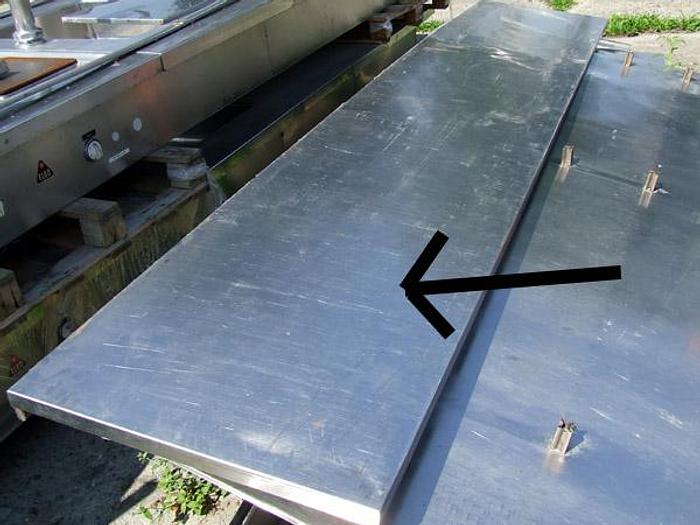 D'occasion Tables sur bases multi-sections - acier inoxydable