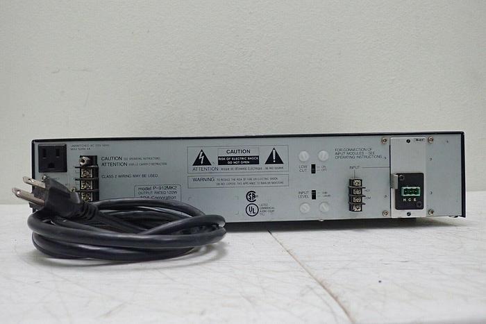 Used TOA 900 Series Model P-912MK2 Amplifier 844632065279