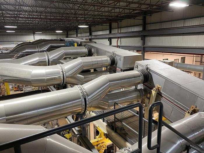 Used (4) 30" VALLMET DRYERS FLOATION WITH COMPLETE AIR SYSTEM MFG 2000