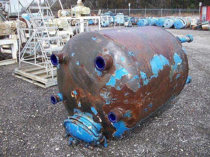 Used Glasscote 500 gallon glass lined storage tank