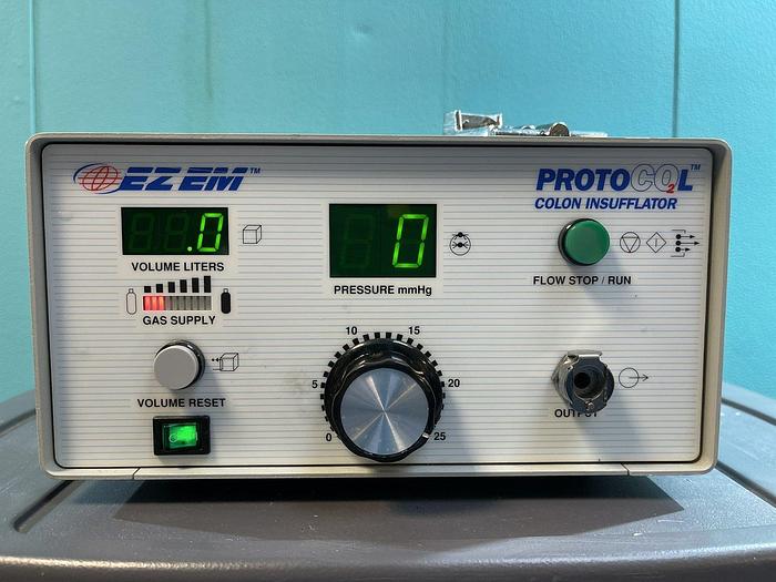 Used EZEM PROTOCO2L Colon Insufflator auf EZEM Trolley