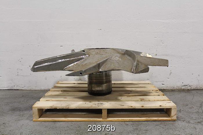 Used Black Clawson #2 Vokes Pulper Rotor, 50", 8-Vane #20875