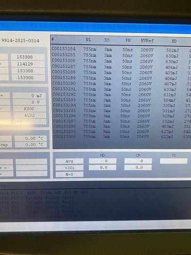 Used 2011 Candela Alex Trivantage Alexandrite 755 , KTP-Qswitched 532 nm, ND YAG 1064