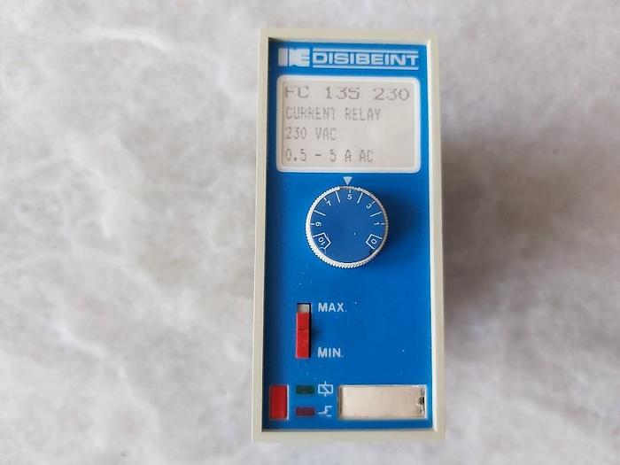 Current Relais inkl. Sockel, FC 135 230, IE Disibeint,  neu