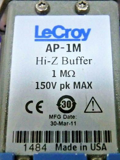 Used LeCroy AP-1M Hi-Z Buffer 1 MΩ High Impedance Adapter -For Wave Master + More