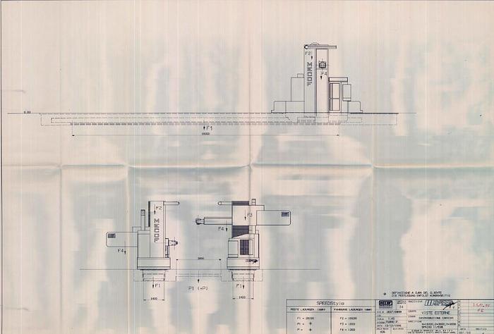 Used MECOF Speedstyle Floor Type Milling Machine