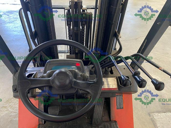 Used 2002 Toyota 7FGCU30 Forklift 5100 LB Capacity 187" Max Height 3-Stage Mast 4800 Hours