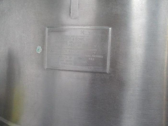 Used JC Pardo/Cleveland Cook Chill Horizontal Agitator Mixer Kettle & Pasta Cooker; Md#HAMKDL; 400G & 300G