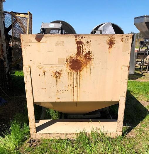 Used Bin, 50 CF, C/st, Cone Bottom, Forklift, Slide Gate #S743785