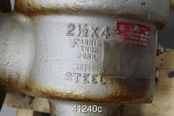 Used Teledyne Farris 2587KA 2.5x4 Pressure Relief Valve #41240