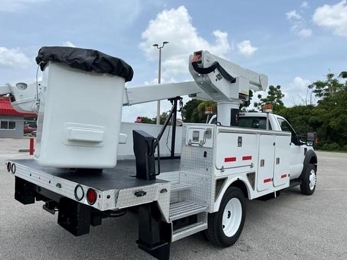 Used Versalift 41ft Material Handler Bucket Boom on 2010 Ford F550 4x4 Reg Cab Utility Truck - C25254