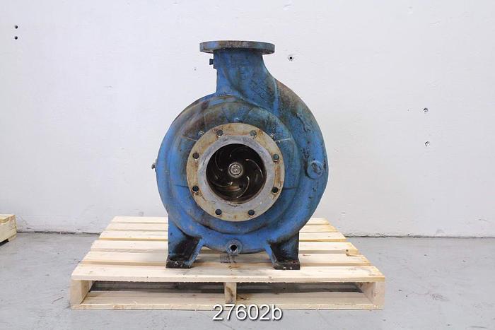 Used Goulds 3175 Goulds 3175 M, 6X8X18, 5 Vane Impeller, 15" Impeller Diameter, Stainless Steel Impeller, Stainless Steel Casing, Stainless Steel Stuffing Box, Stainless Steel Suction Side Plate, Dynamic Seal. #27602