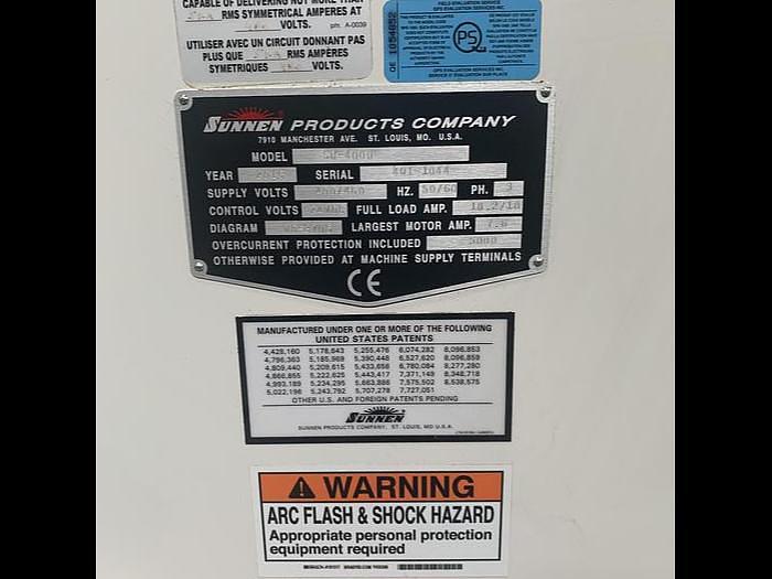 Used 2016 SUNNEN SH-4000 POWER STROKED HORIZONTAL HONING MACHINE