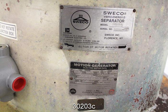 Used Sweco ZS30S66 Double Bank 30" Diameter Separator #30203