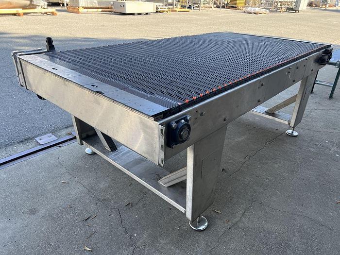 Used Table, Accumulation, 48" x 8', S/St, 1 HP #S744848