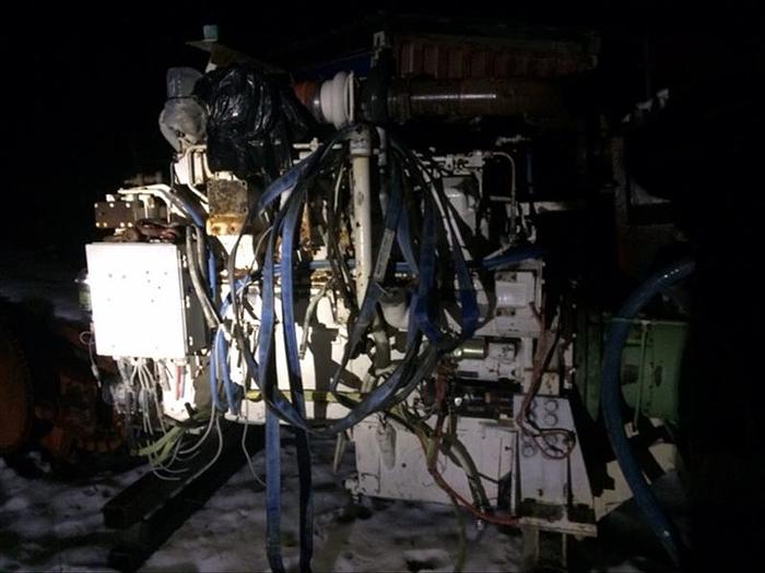 Used Sullair 2000 CFM/80 PSI Air Compressor & CAT 3508DI Diesel Engine