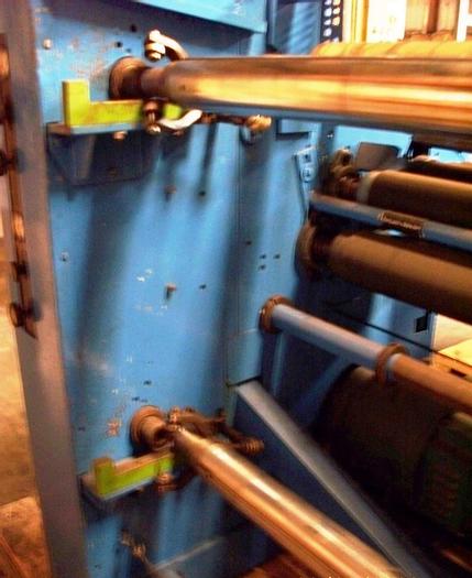 Used 72" ARROW DUPLEX SLITTER REWINDER SHAFTLESS UNWIND