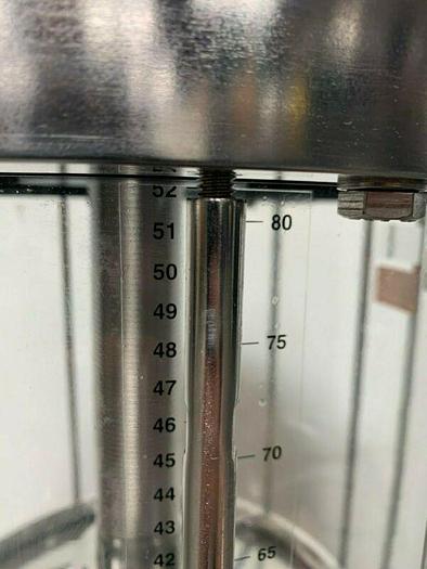 Used Pharmacia Biotech BPG 450/500 Glass Chromatography Column on Casters