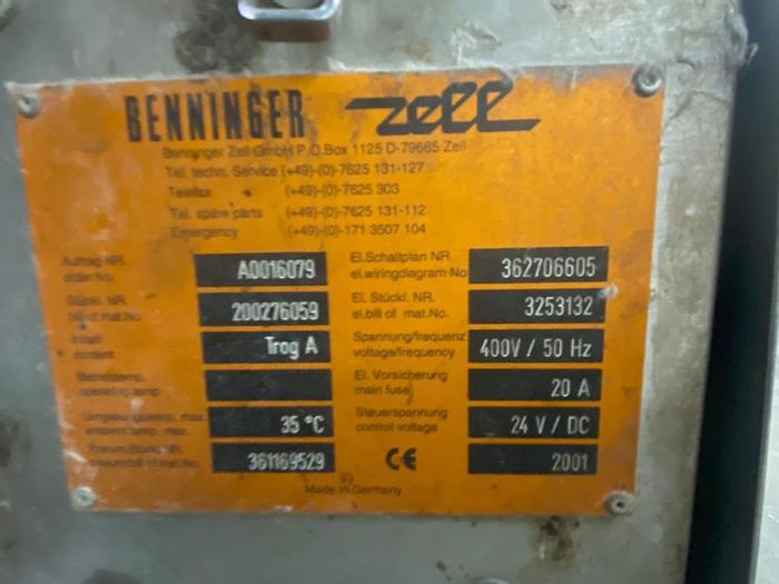 Gebraucht Benninger BEN-SIZETEC Schlichtmaschine, Baujahr 2001, 200cm