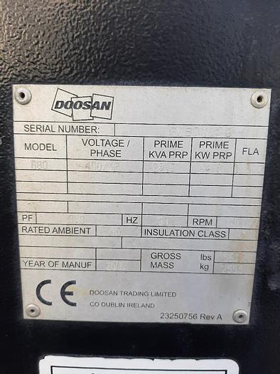Used Doosan 80KVA