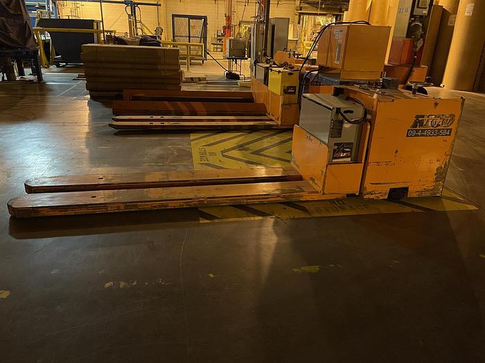 Used RICO MODEL FWH-R-150 ELECTRIC MOBILE LONG FORK JACK