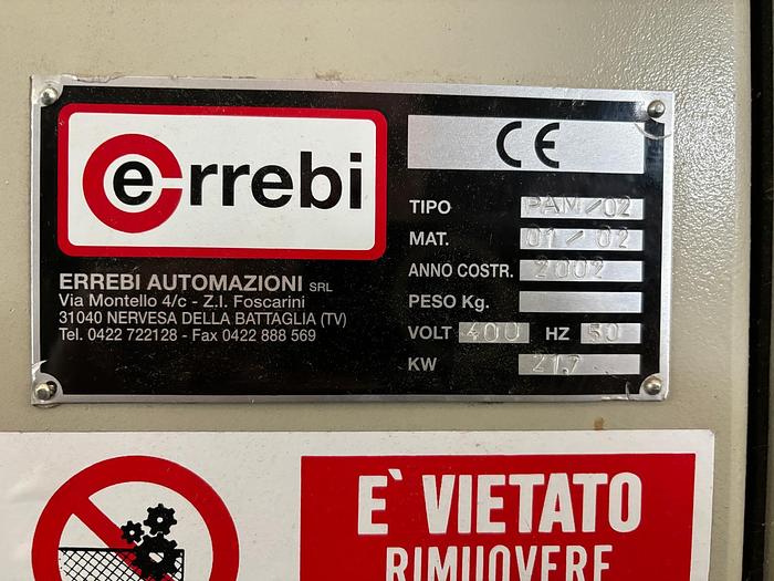 Usato Pallettizzatore ERREBI