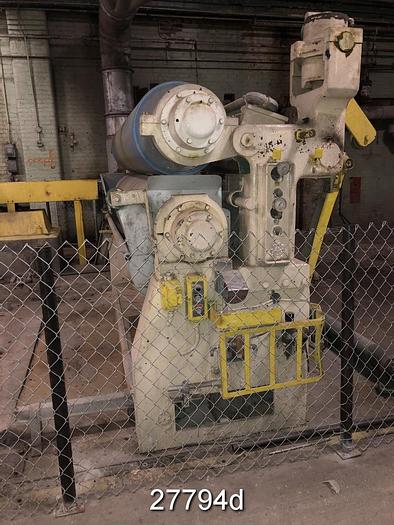Used Manchester Vertical Size Press, 98" Face Rolls. #27794