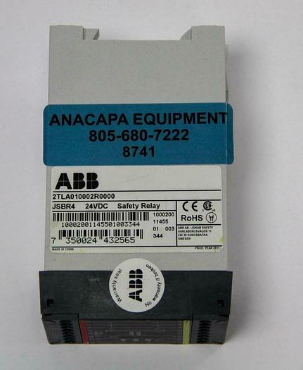 Used ABB 2TLA010002R0000 JSBR4 24VDC Safety Relay (8741)W