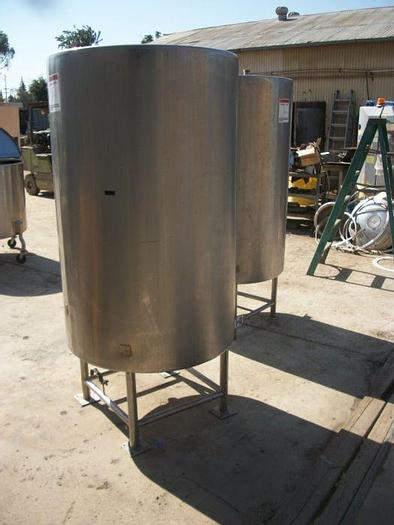 Used Tank, 295 Gallon, S/st, 38" x 60", DT/SB, (2) #S741354