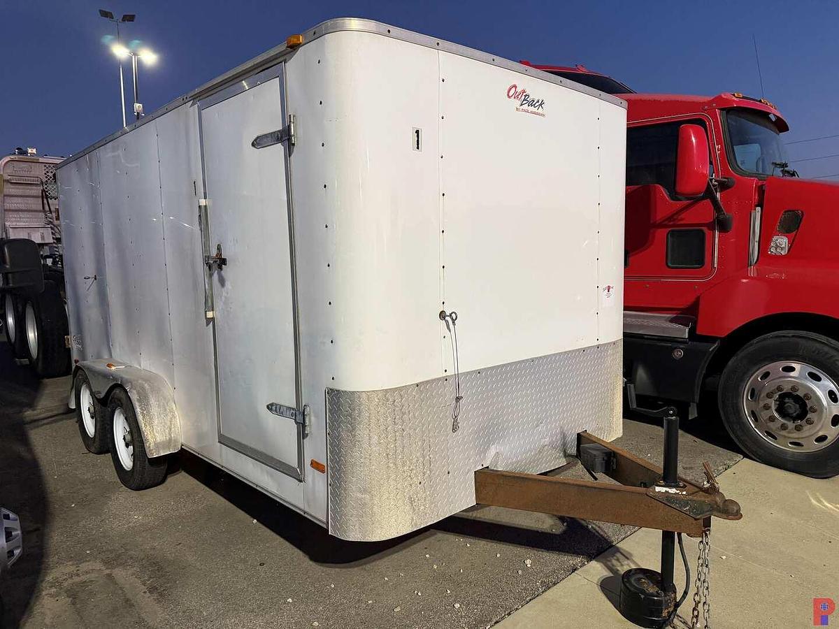 Used 2010 PACE AMERICAN 14’ T/A FUEL TRANSFER PUMP BUMPER CARGO TRAILER