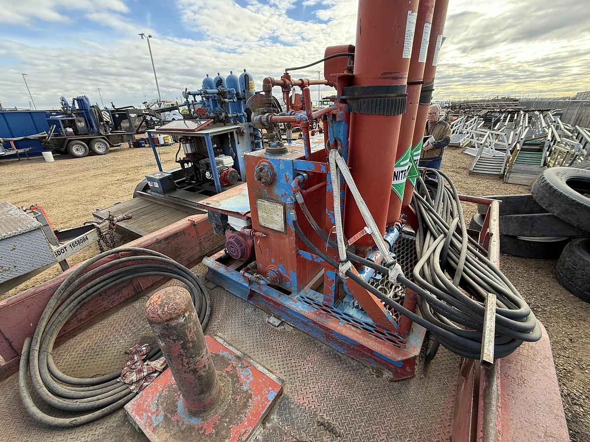 Used 2007 HMDE 12’ T/A 2-STATION BUMPER PULL ACCUMULATOR TRAILER