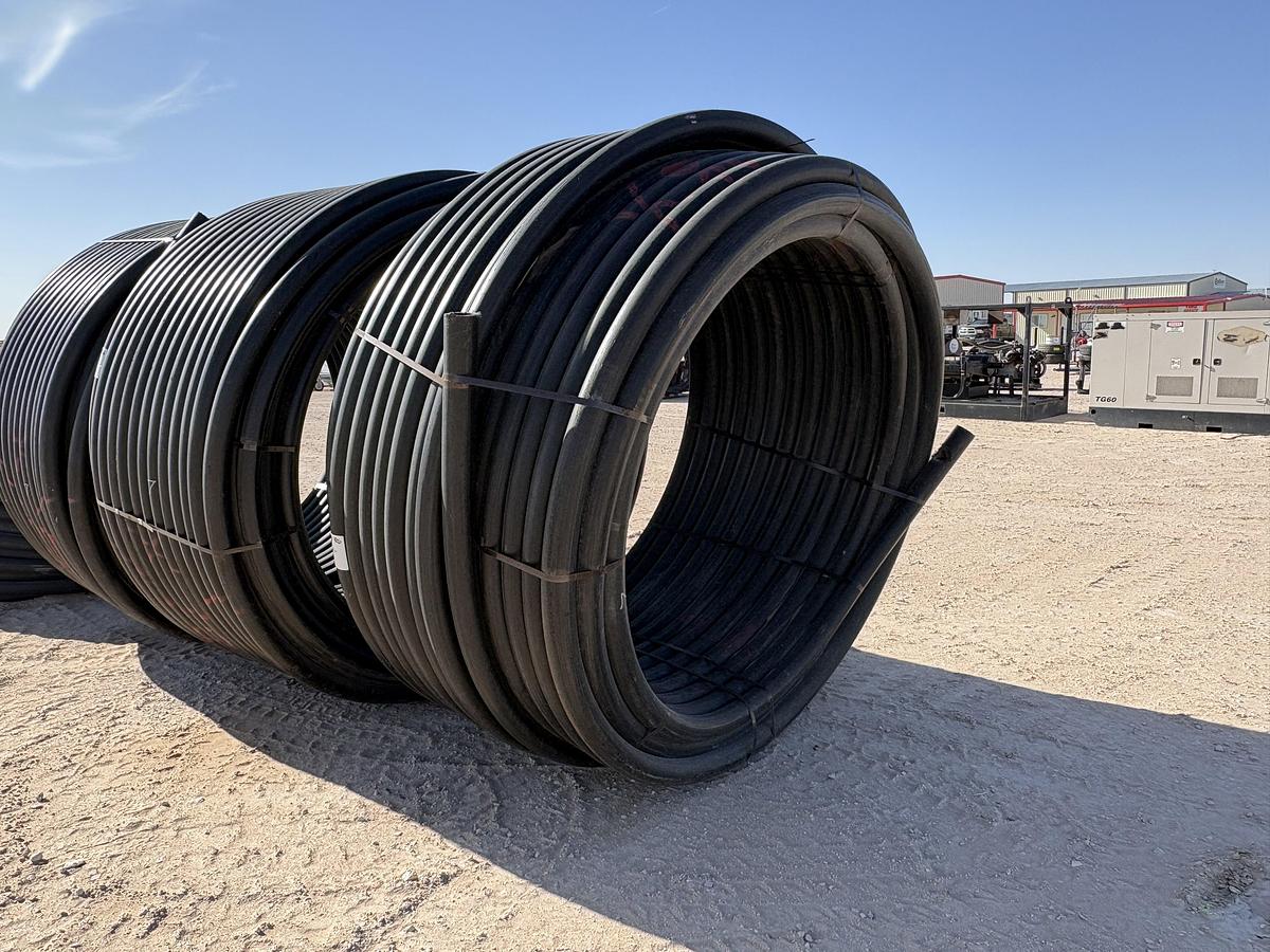 Used 1,000 FOOT ROLL OF 3” IPS DR9 POLY PIPE