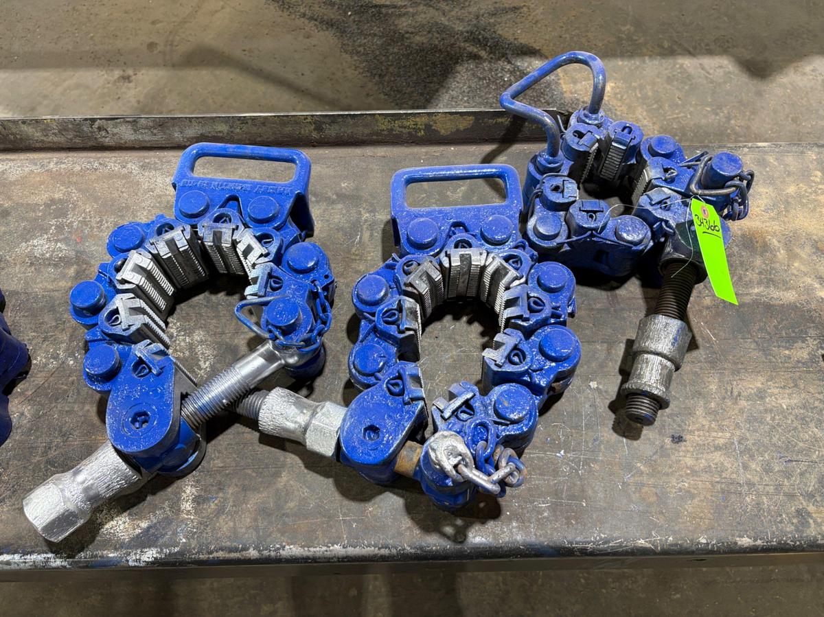 Used (3x$) 6-segment, 7-segment, & 8-segment safety clamps