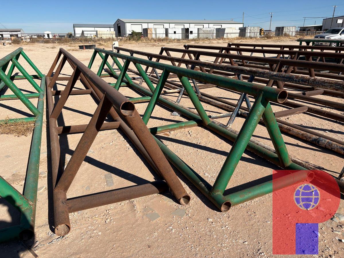 Used (2X$) 28’ X 42” TRIANGLE PIPE RACKS