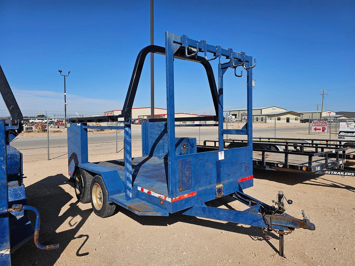 Used SHOPBUILT 12’ x 6’ T/A bumper pull BOP trailer