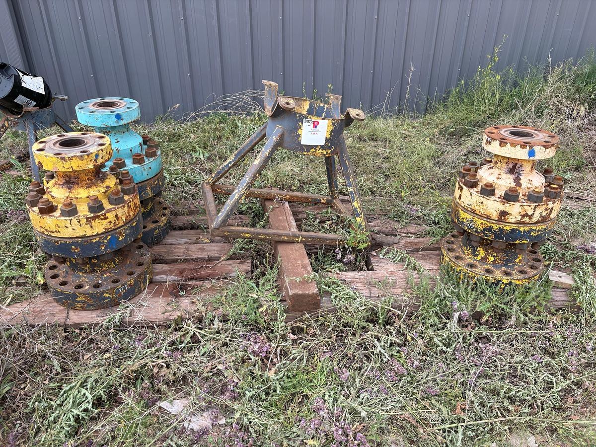 Used (3) 7-1/16” x 16” spacer spools w/ (3) 7” x 4” adapter spools