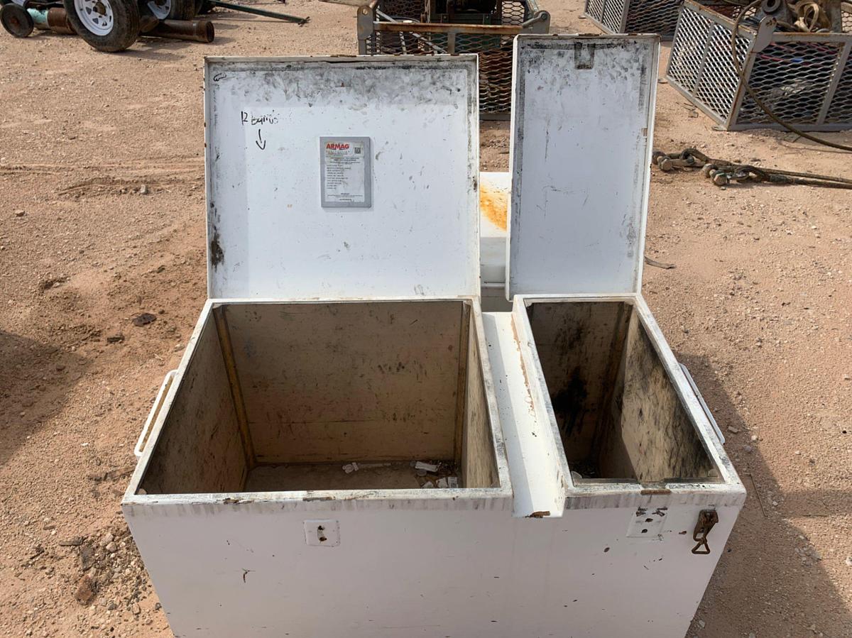 Used (2) 42” x 24” x 24” Armag Explosive Storage