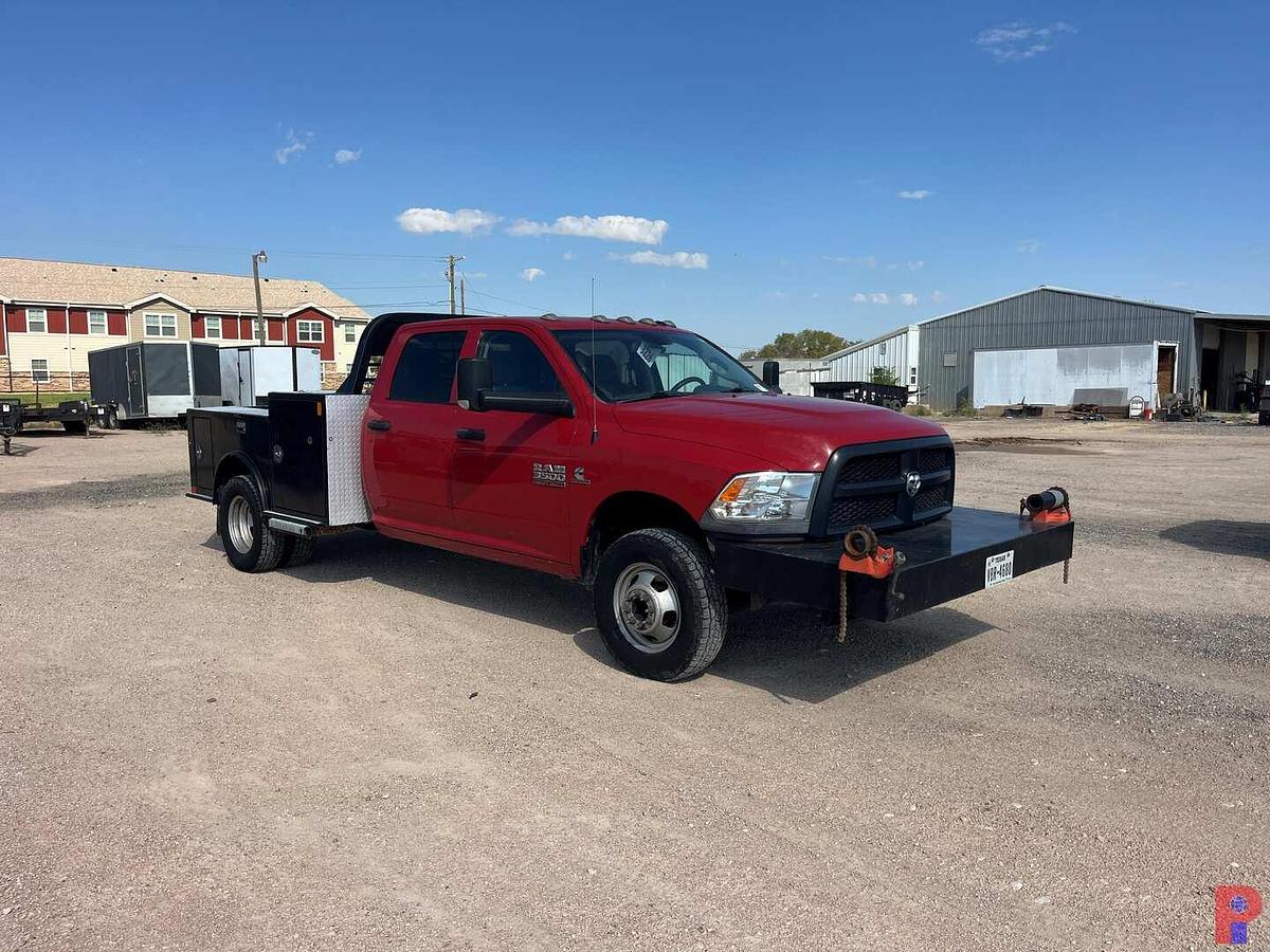 Used 2018 RAM 3500 HEAVY DUTY CREW CAB FLATBED 4X4