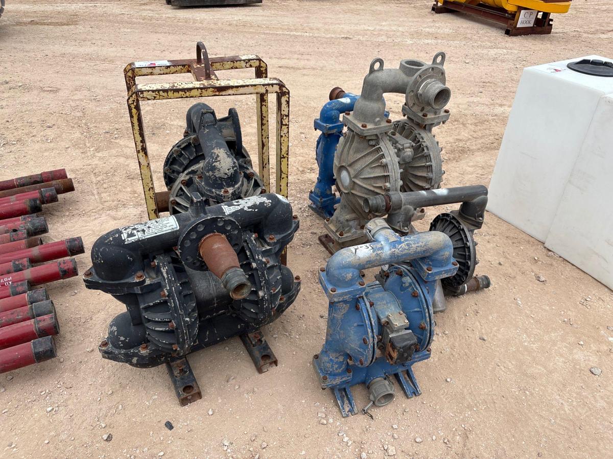 Used (6 x $) assorted size diaphragm pumps