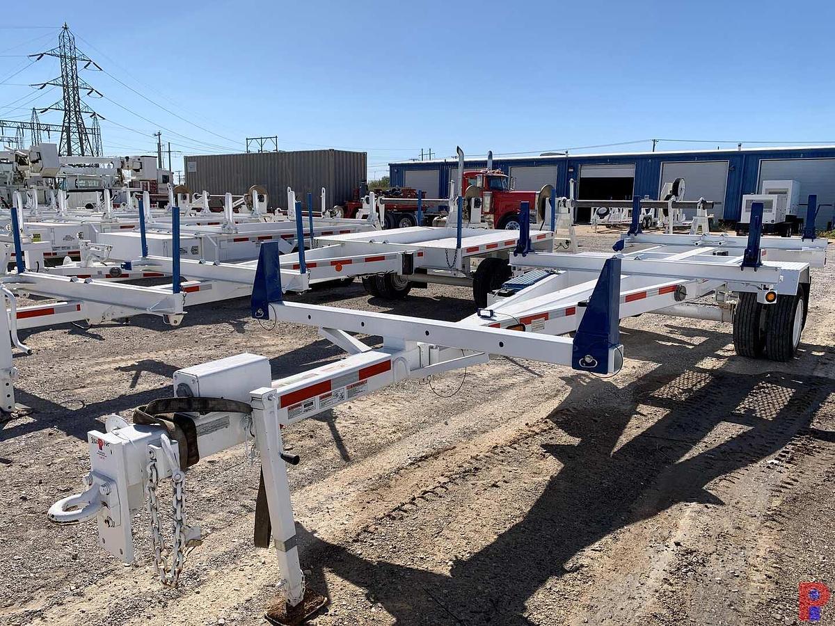 Used 2017 BRINDLE PRODUCTS, INC. 25’ S/A DUAL WHEEL PINTLE HITCH POLE TRAILER