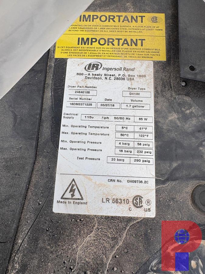Used NEW IN BOX INGERSOLL RAND D41IM REFRIGERATED AIR DRYER