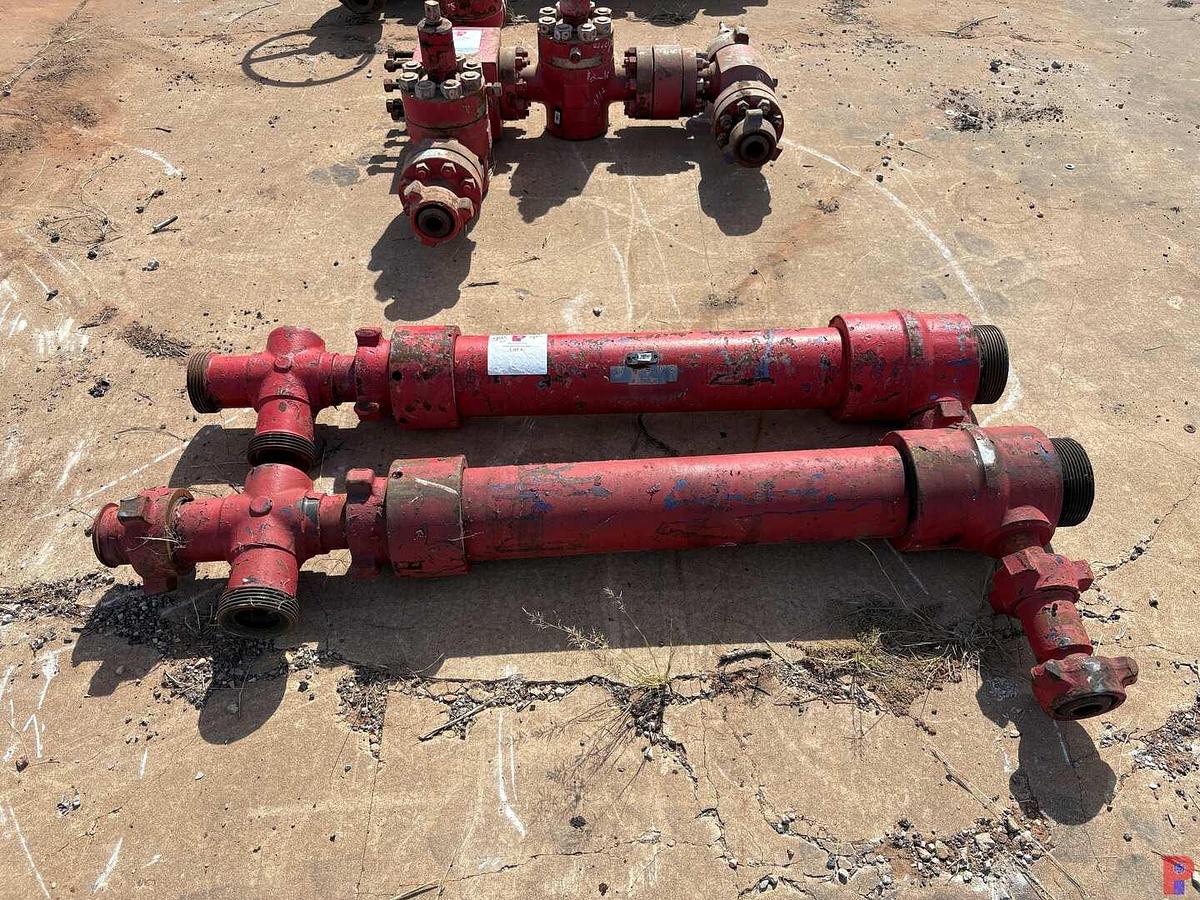 Used (2X$) (2) 4’L PLUG CATCHERS W/ 3” 1502 “T” FITTINGS