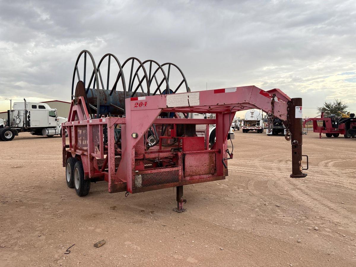 Used 2014 TLR WELDING T/A GOOSENECK REEL TRAILER