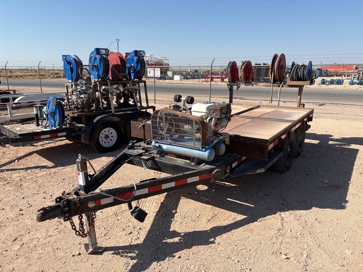 Used 2018 SAGE OIL VAC 12’ X 88” T/A BUMPER PULL LUBE TRAILER