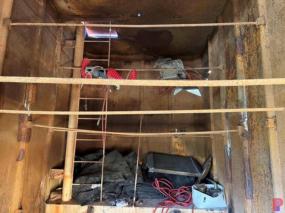 Used 35’L X 8’W SINGLE AXLE FRAC TANK CONVERTED TO STORAGE ROOM